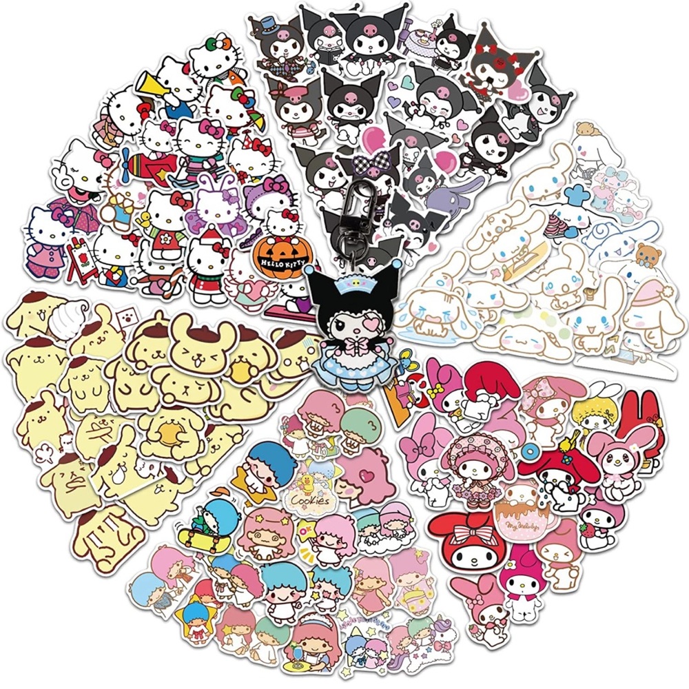 Kawaii 12 Vinyl Stickers - Mystery Bundle